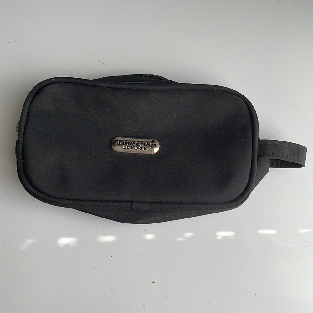 Crabtree & Evelyn cosmetic Toiletry travel bag black
